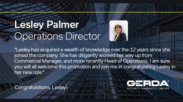 Celebrating Lesley Palmer’s Promotion to Operations Director: