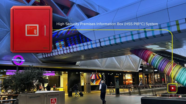 Spotted at Canary Wharf Underground Station: HSS PIB®C System.